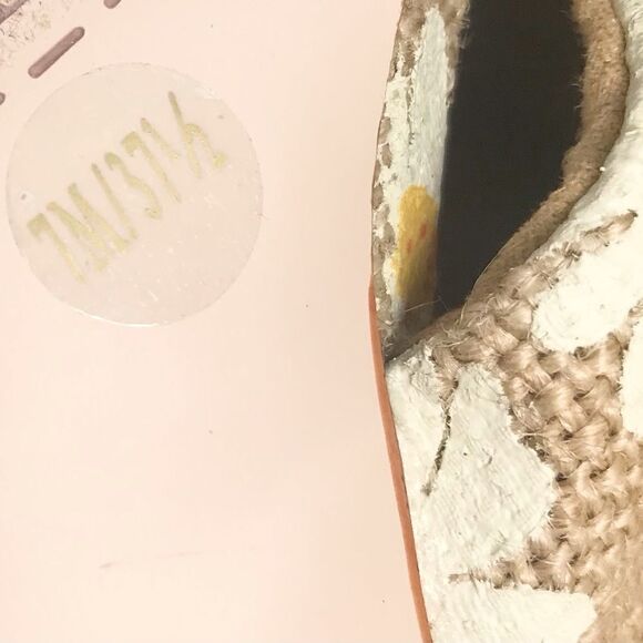 Jessica Simpson MAYXIE Floral Burlap Slip on Heeled Sandals - Picture 14 of 15